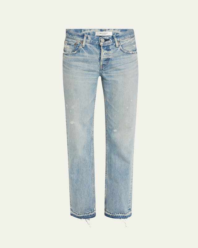Arverne Straight Low-Rise Jeans